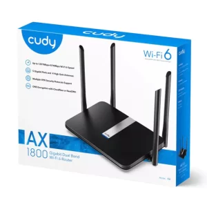 Router Cudy X6 AX1800 Gigabit WiFi 6 Y Sistema Mesh