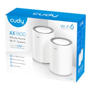 Cudy M1800 AX1800 Mesh Router 2‑Pack – Wi‑Fi 6