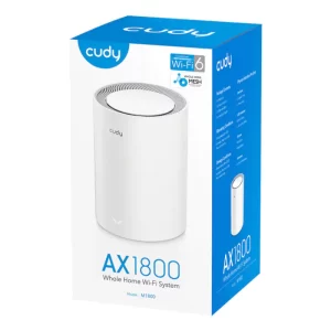 Cudy M1800 AX1800 Mesh 1‑Pack – Wi‑Fi 6 para Hogares