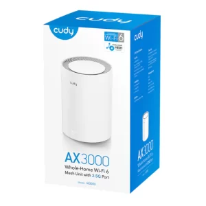 Cudy M3000 AX3000 Mesh Router 1‑Pack – Wi‑Fi 6 2.5G