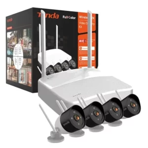 Kit de Seguridad Tenda K4W-3TC 4 Cámaras 3MP Full-Color