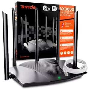 Router Wi-Fi 6 Tenda TX12 Pro V2 AX3000 Doble Banda Gigabit